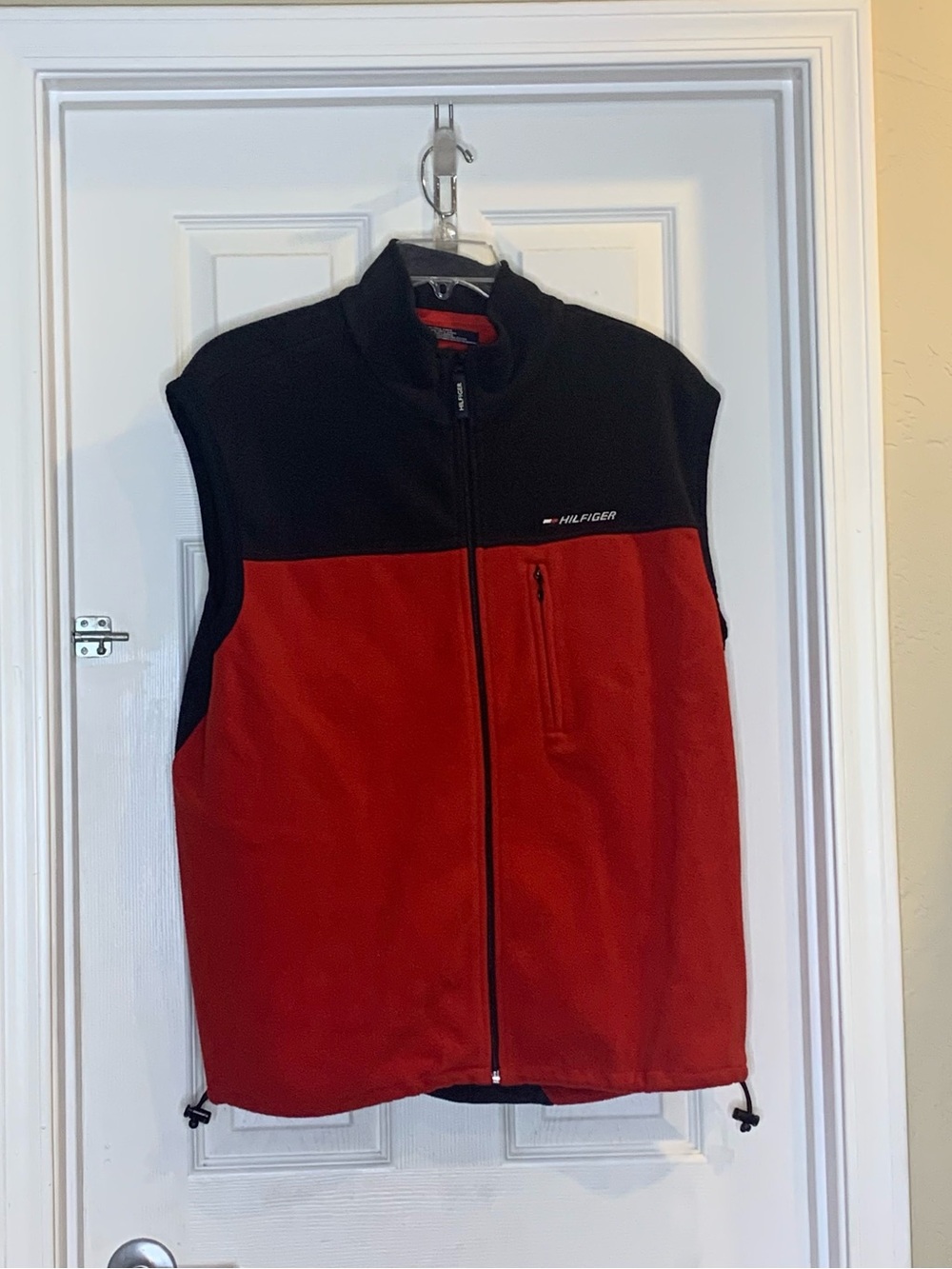 Tommy Hilfiger Vintage Colorblock Fleece Vest Full Zip Size XL